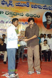 Pavan Kalyan @ CCT BHEL Blood Camp