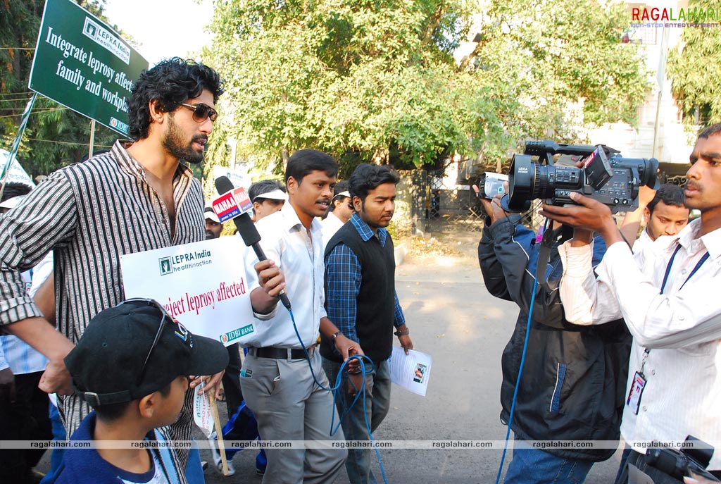 Leader Rana Walks to Fight Leprosy on World Leprosy Day