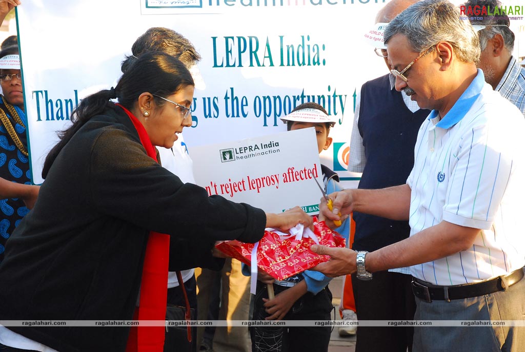 Leader Rana Walks to Fight Leprosy on World Leprosy Day