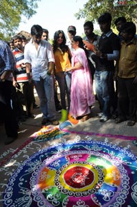 Radio Mirchi-Vodafone Rangoli Competition at Shilparamam