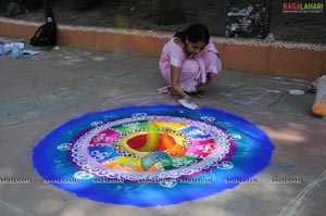 Radio Mirchi-Vodafone Rangoli Competition at Shilparamam