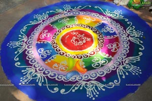 Radio Mirchi-Vodafone Rangoli Competition at Shilparamam