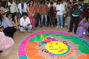 Radio Mirchi-Vodafone Rangoli Competition at Shilparamam