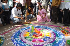 Radio Mirchi-Vodafone Rangoli Competition at Shilparamam