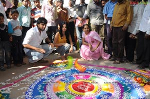 Radio Mirchi-Vodafone Rangoli Competition at Shilparamam