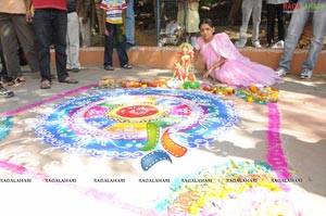 Radio Mirchi-Vodafone Rangoli Competition at Shilparamam