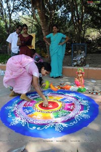 Radio Mirchi-Vodafone Rangoli Competition at Shilparamam