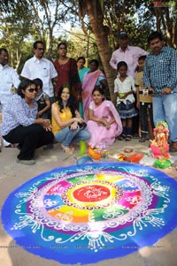 Radio Mirchi-Vodafone Rangoli Competition at Shilparamam