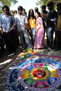 Radio Mirchi-Vodafone Rangoli Competition at Shilparamam