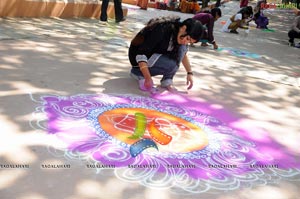 Radio Mirchi-Vodafone Rangoli Competition at Shilparamam