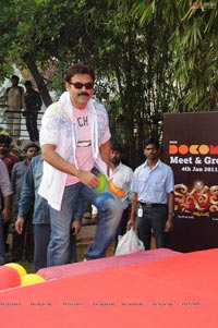 Venkatesh at Nagavalli Tata Docomo Contest