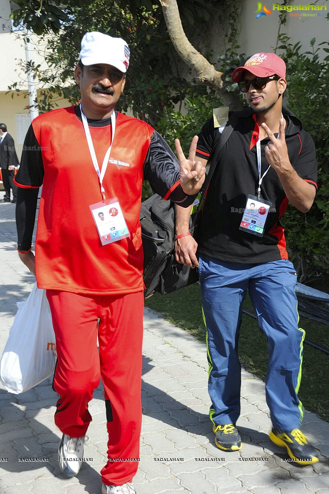 CCL 2 Telugu Warriors Team at Sharjah Cricket Stadium