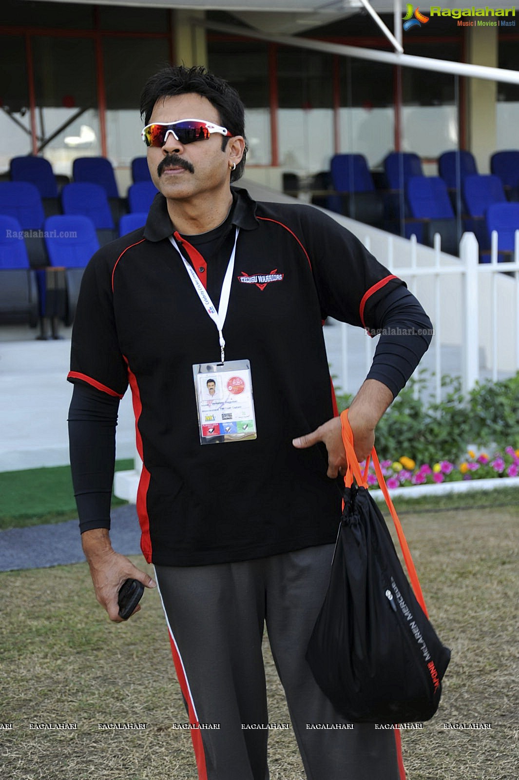 CCL 2 Telugu Warriors Team at Sharjah Cricket Stadium