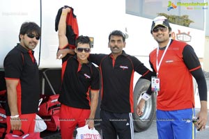 CCL 2 Telugu Warriors Team at Sharjah Cricket Stadium, United Arab Emirates