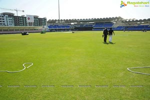 CCL 2 Telugu Warriors Team at Sharjah Cricket Stadium, United Arab Emirates