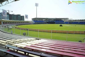 CCL 2 Telugu Warriors Team at Sharjah Cricket Stadium, United Arab Emirates