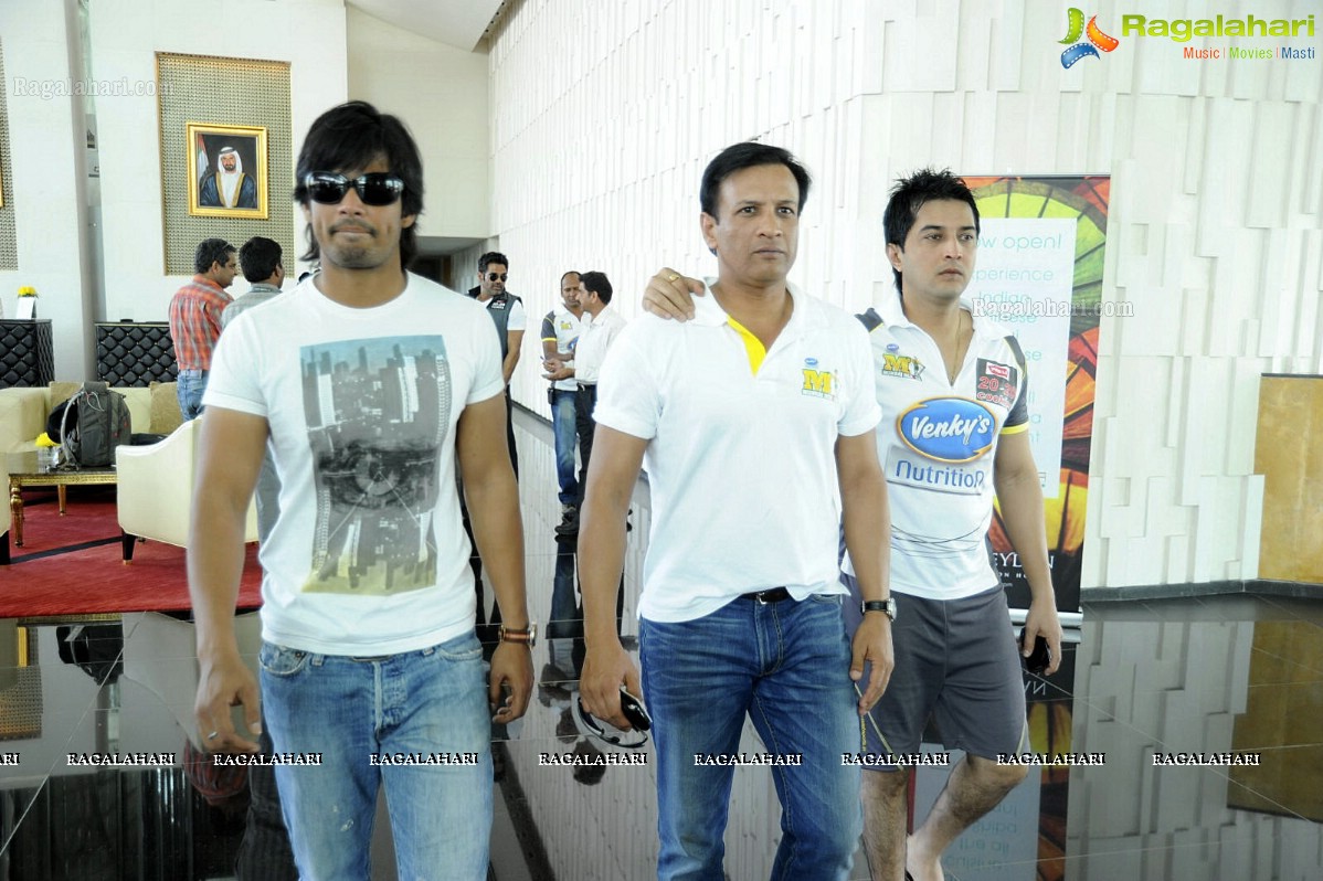 CCL 2 Telugu Warriors Team at Sharjah Cricket Stadium (Set 2)