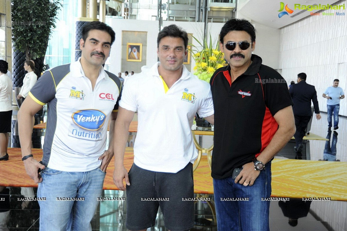 CCL 2 Telugu Warriors Team at Sharjah Cricket Stadium (Set 2)