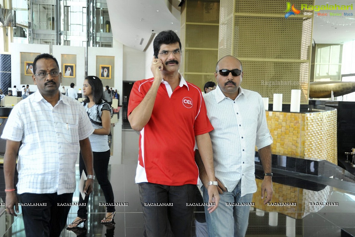 CCL 2 Telugu Warriors Team at Sharjah Cricket Stadium (Set 2)