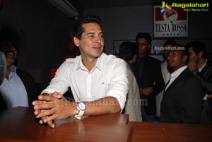 Dino Morea launches Testa Rossa in Hyderabad