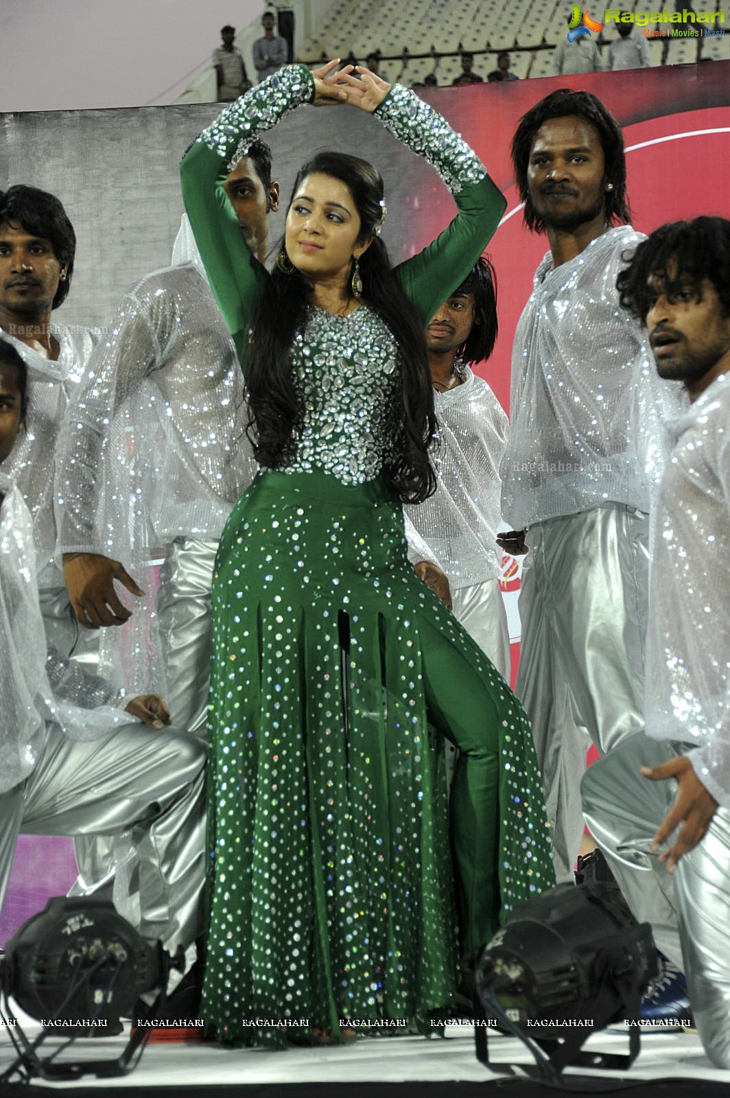 Charmi's Stage Performance at CCL 2012 - Photo Gallery