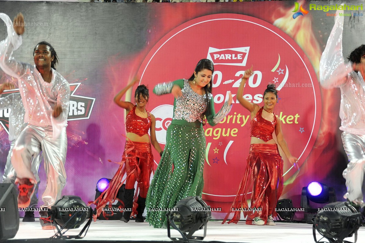 Charmi's Stage Performance at CCL 2012 - Photo Gallery