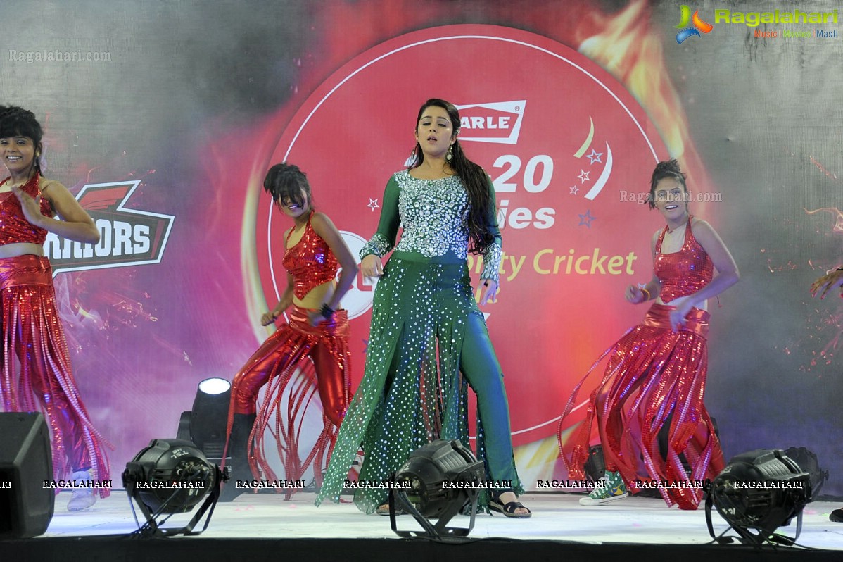 Charmi's Stage Performance at CCL 2012 - Photo Gallery