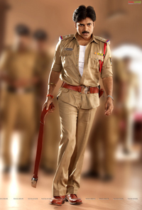 Pawan Kalyan in Police Dress - Gabbar Singh Posters