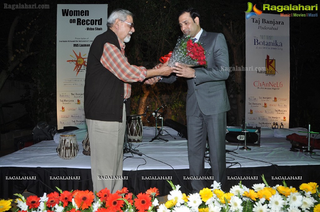 2nd Kalakriti Award Presentation for Achievement and Excellence to VVS Laxman