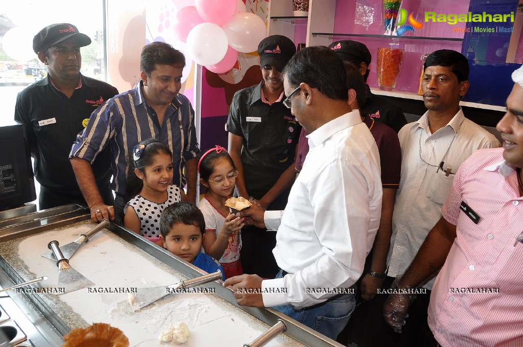 AK Khan inaugurates Cream Stone Ice-Cream Outlet at Kukatpally, Hyderabad