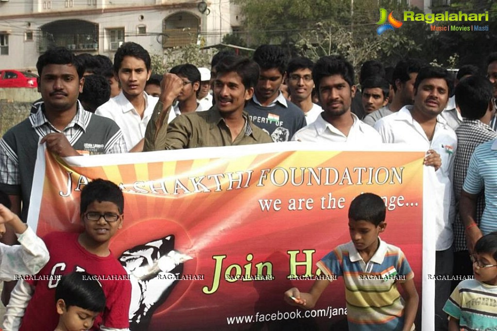 Janashakthi Foundation Peace Walk and Blood Donation Camp