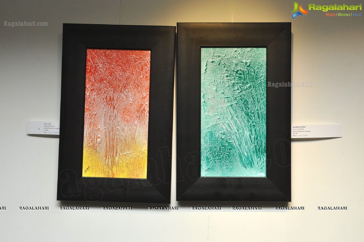 Abstrautistry - Exhibition of Paintings by Karuna Gopal and Vikram at Muse Art Gallery, Hyderabad