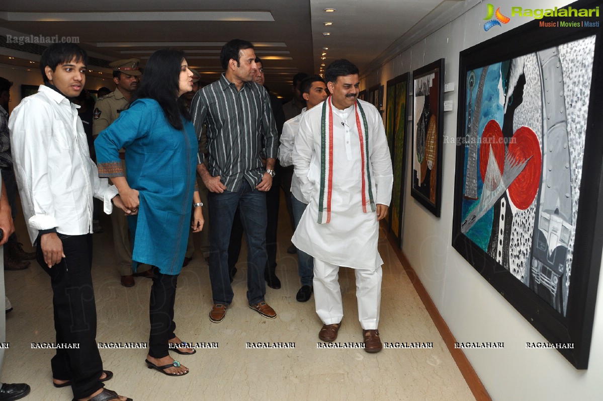 Abstrautistry - Exhibition of Paintings by Karuna Gopal and Vikram at Muse Art Gallery, Hyderabad