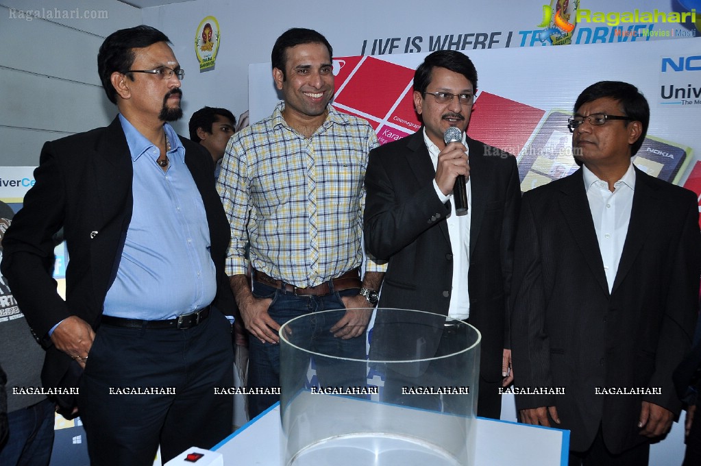 VVS Laxman launches Nokia Lumia 920 and Nokia Lumia 820, Hyderabad 