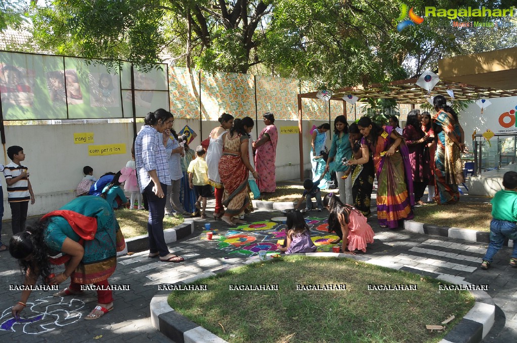 Kite Flying Festival 2013 at Oakridge Play School, Hyderabad