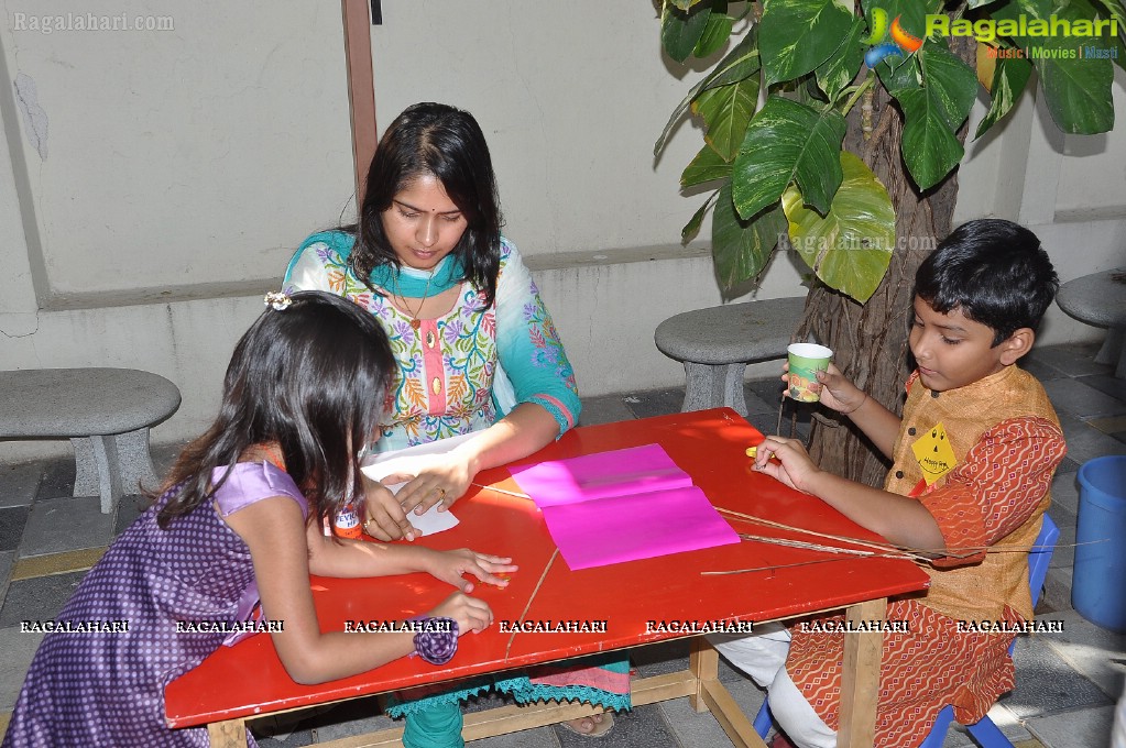 Kite Flying Festival 2013 at Oakridge Play School, Hyderabad