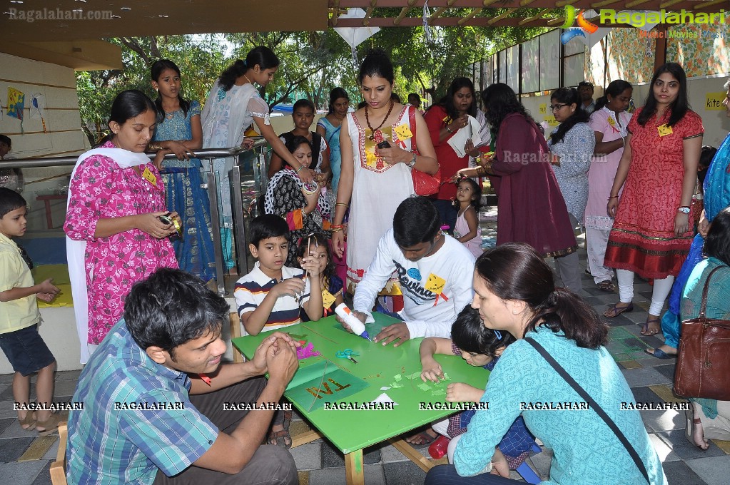 Kite Flying Festival 2013 at Oakridge Play School, Hyderabad