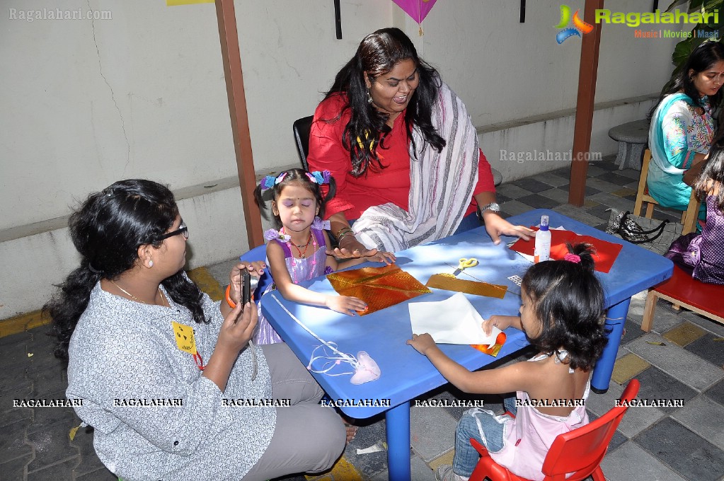 Kite Flying Festival 2013 at Oakridge Play School, Hyderabad