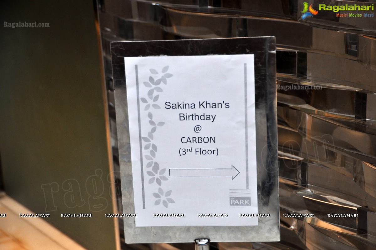 Sakina Khan 2013 Birthday Bash at Carbon, Hyderabad