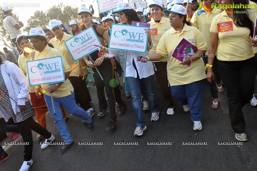 Walkathon to create awareness about Sanitation by COWE