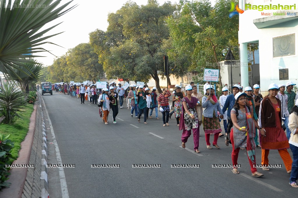 Walkathon to create awareness about Sanitation by COWE