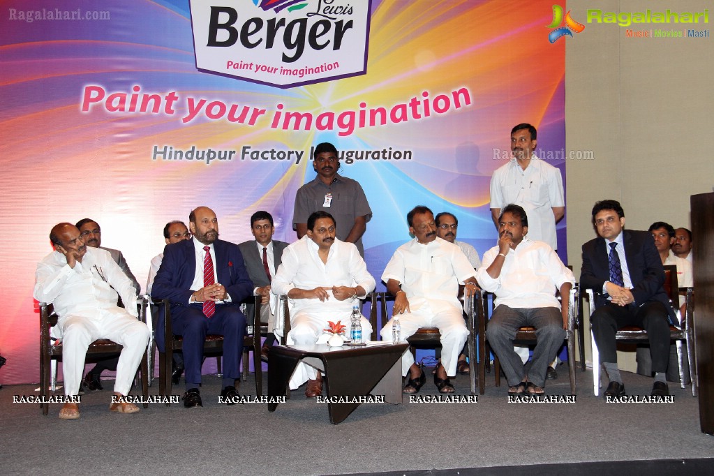 CM Kiran Kumar Reddy Inaugurates Berger Paints New Facility in Hindupur
