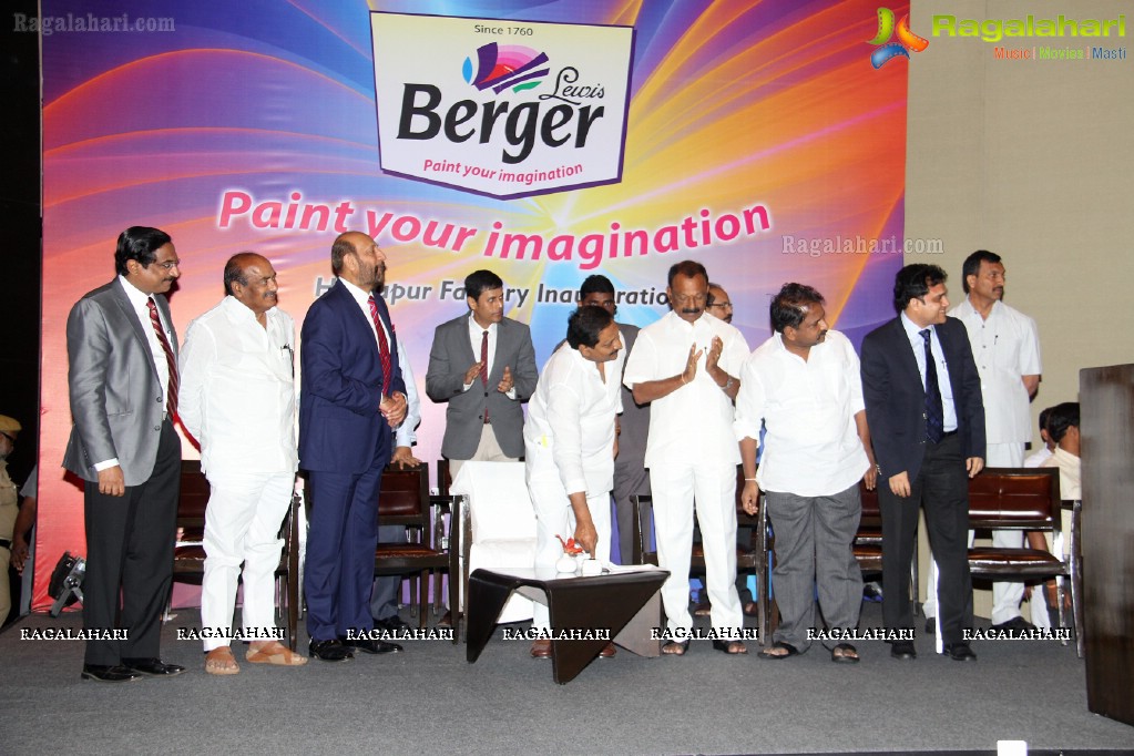 CM Kiran Kumar Reddy Inaugurates Berger Paints New Facility in Hindupur