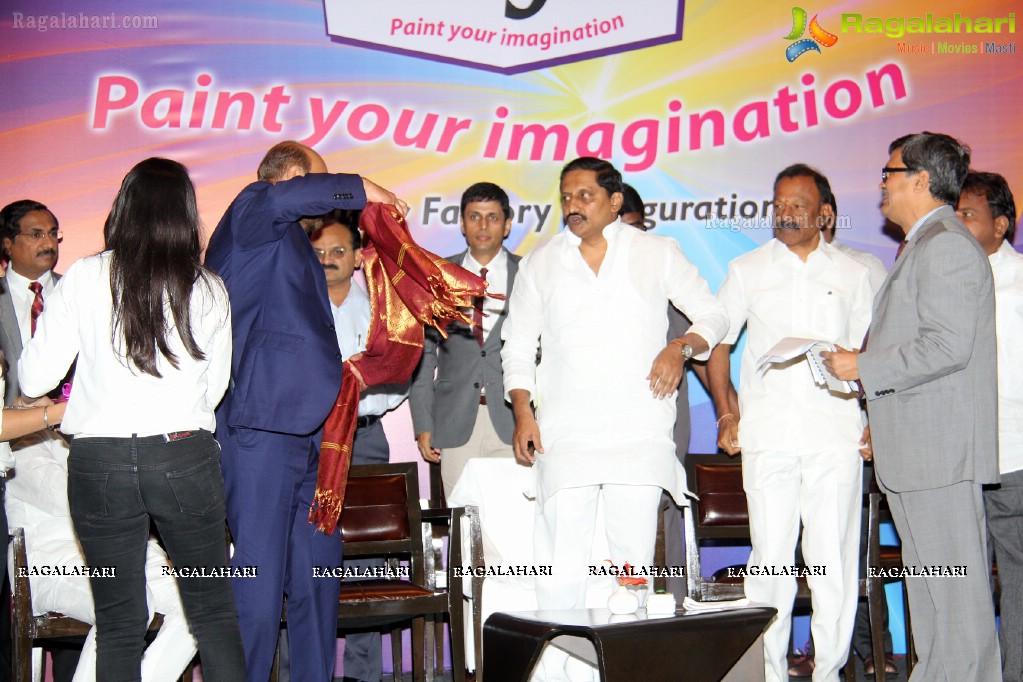 CM Kiran Kumar Reddy Inaugurates Berger Paints New Facility in Hindupur