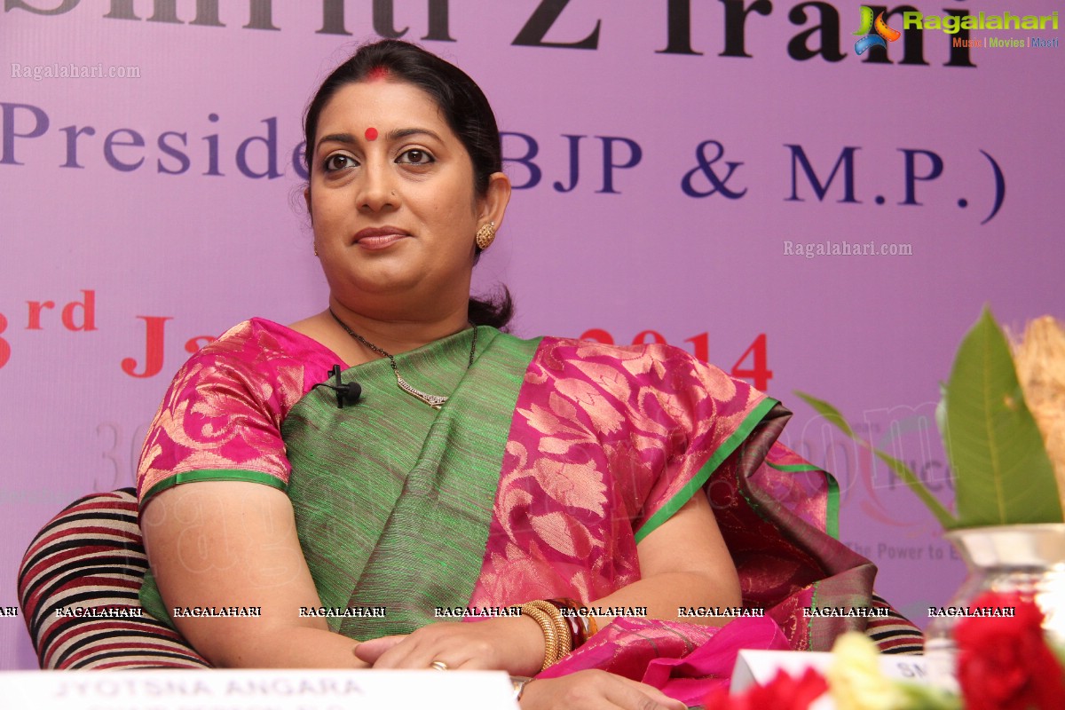 Smriti Z Irani interacts with FLO Members, Hyderabad