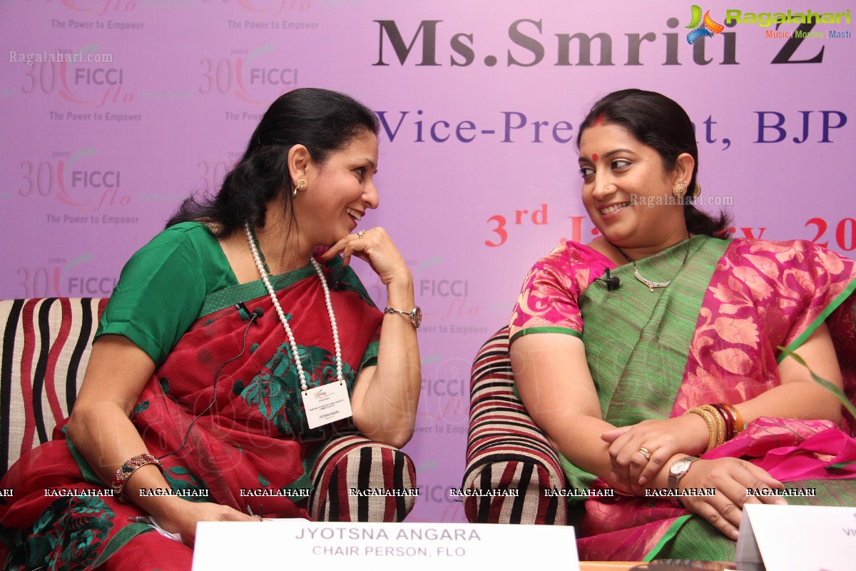 Smriti Z Irani interacts with FLO Members, Hyderabad