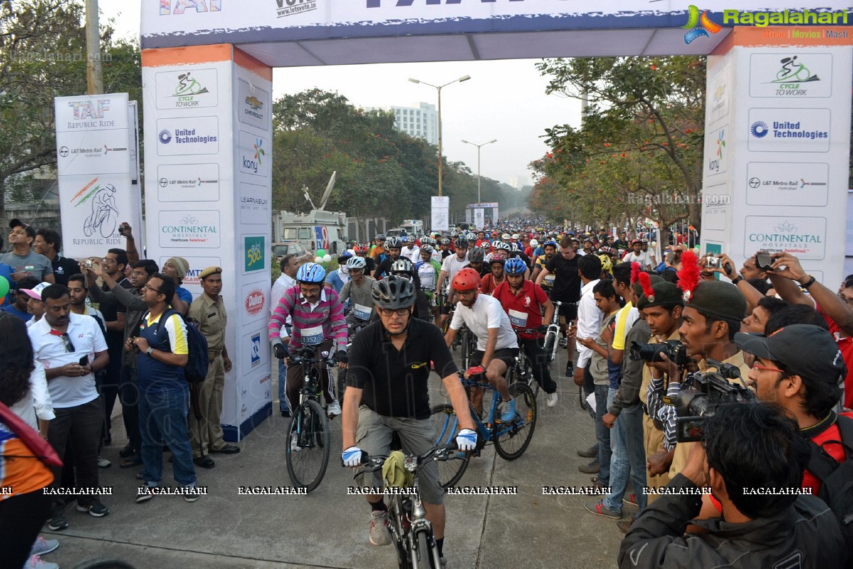 Republic Day Ride 2014 by The Atlanta Foundation, Hyderabad