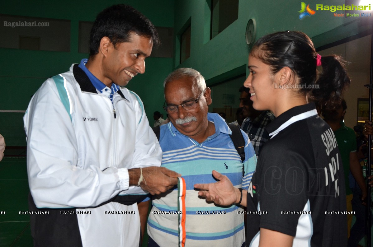 Saina Nehwal at Gopi Academy