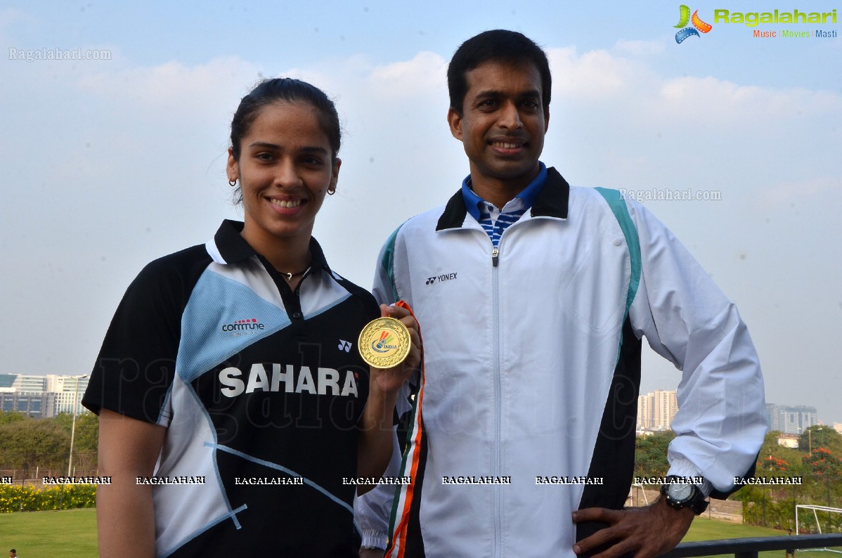 Saina Nehwal at Gopi Academy