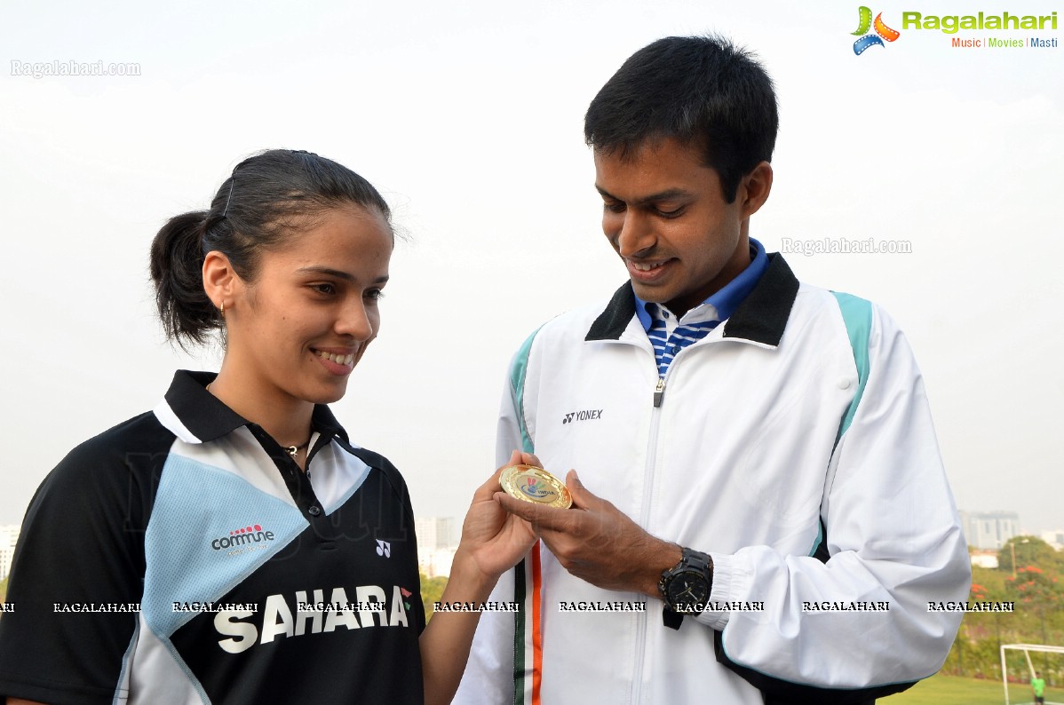 Saina Nehwal at Gopi Academy